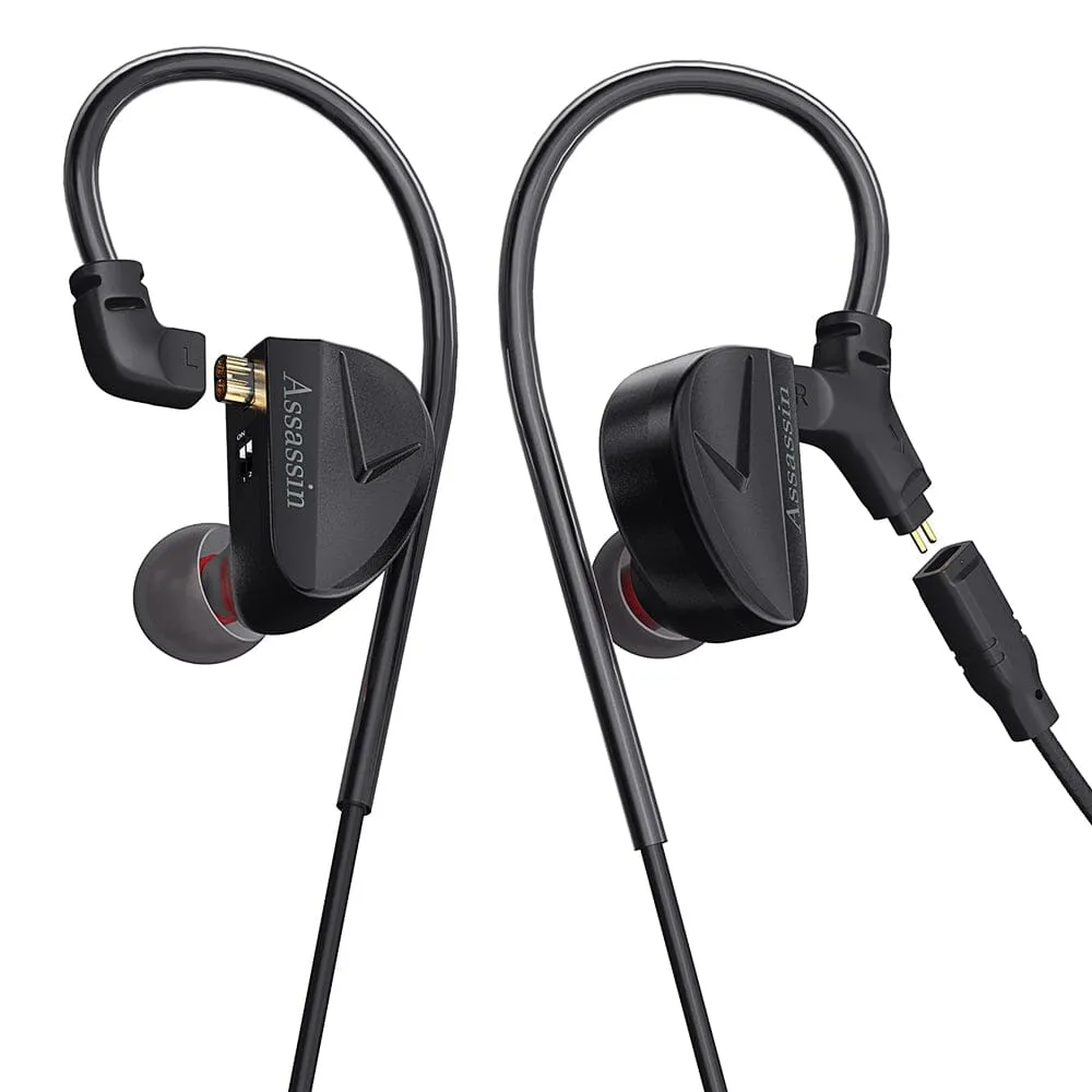CVJ Assassin 10mm DD   1 BA   1 New Vibration Driver Unit Gaming IEMs