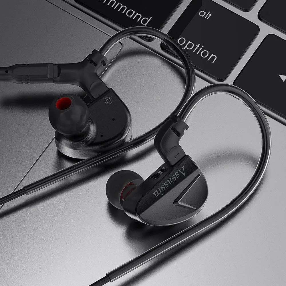 CVJ Assassin 10mm DD   1 BA   1 New Vibration Driver Unit Gaming IEMs