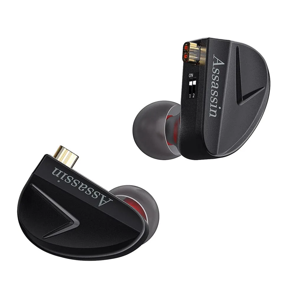 CVJ Assassin 10mm DD   1 BA   1 New Vibration Driver Unit Gaming IEMs