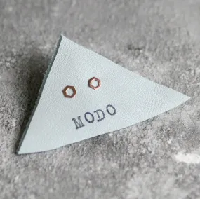 Dainty Hexagon Sterling Silver Ear Studs