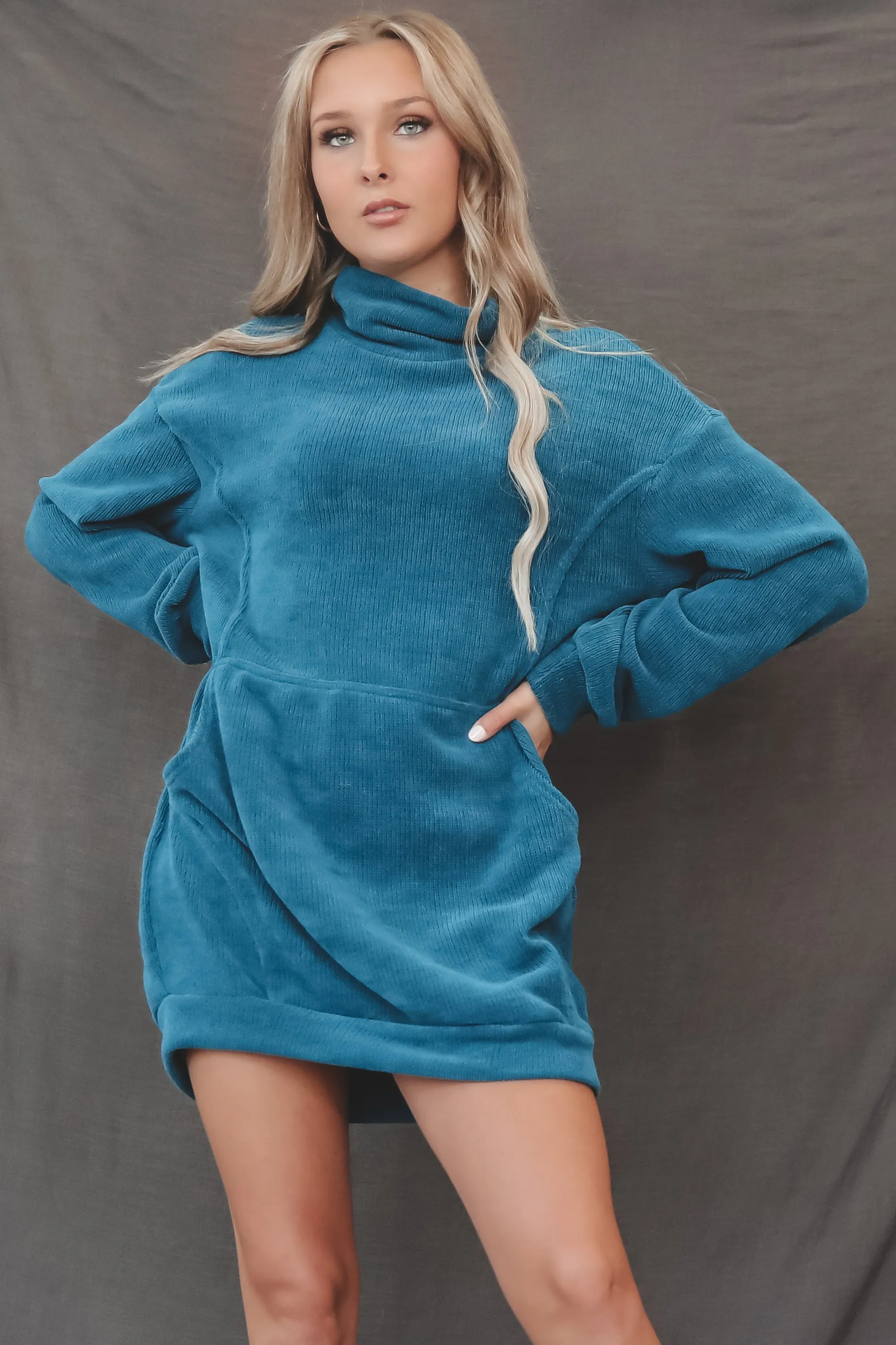 DEAL Sweet Sweet Ribbed Soft  Sweater Dress