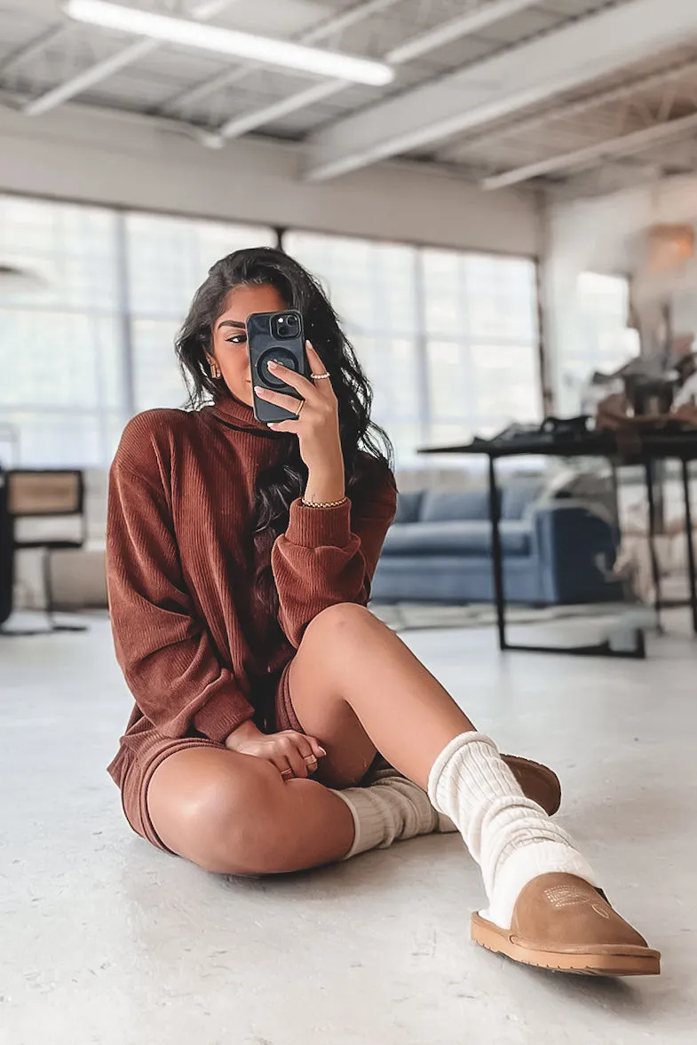 DEAL Sweet Sweet Ribbed Soft  Sweater Dress