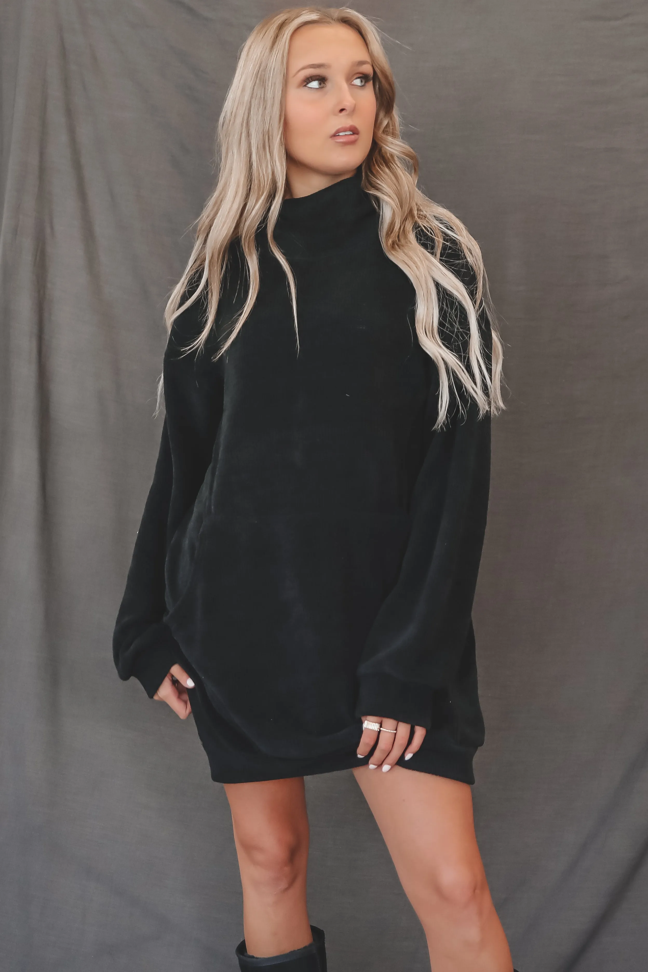 DEAL Sweet Sweet Ribbed Soft  Sweater Dress