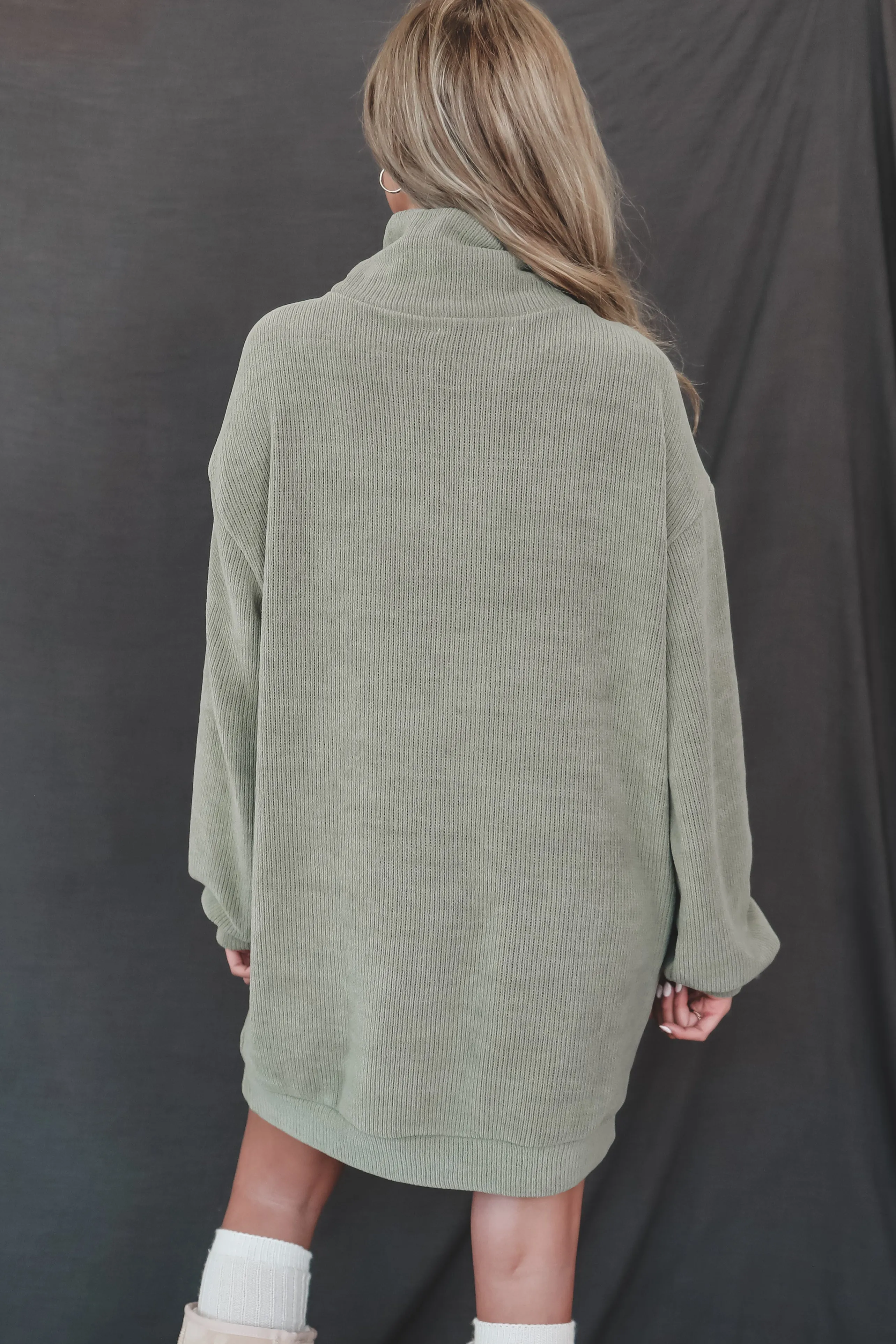 DEAL Sweet Sweet Ribbed Soft  Sweater Dress