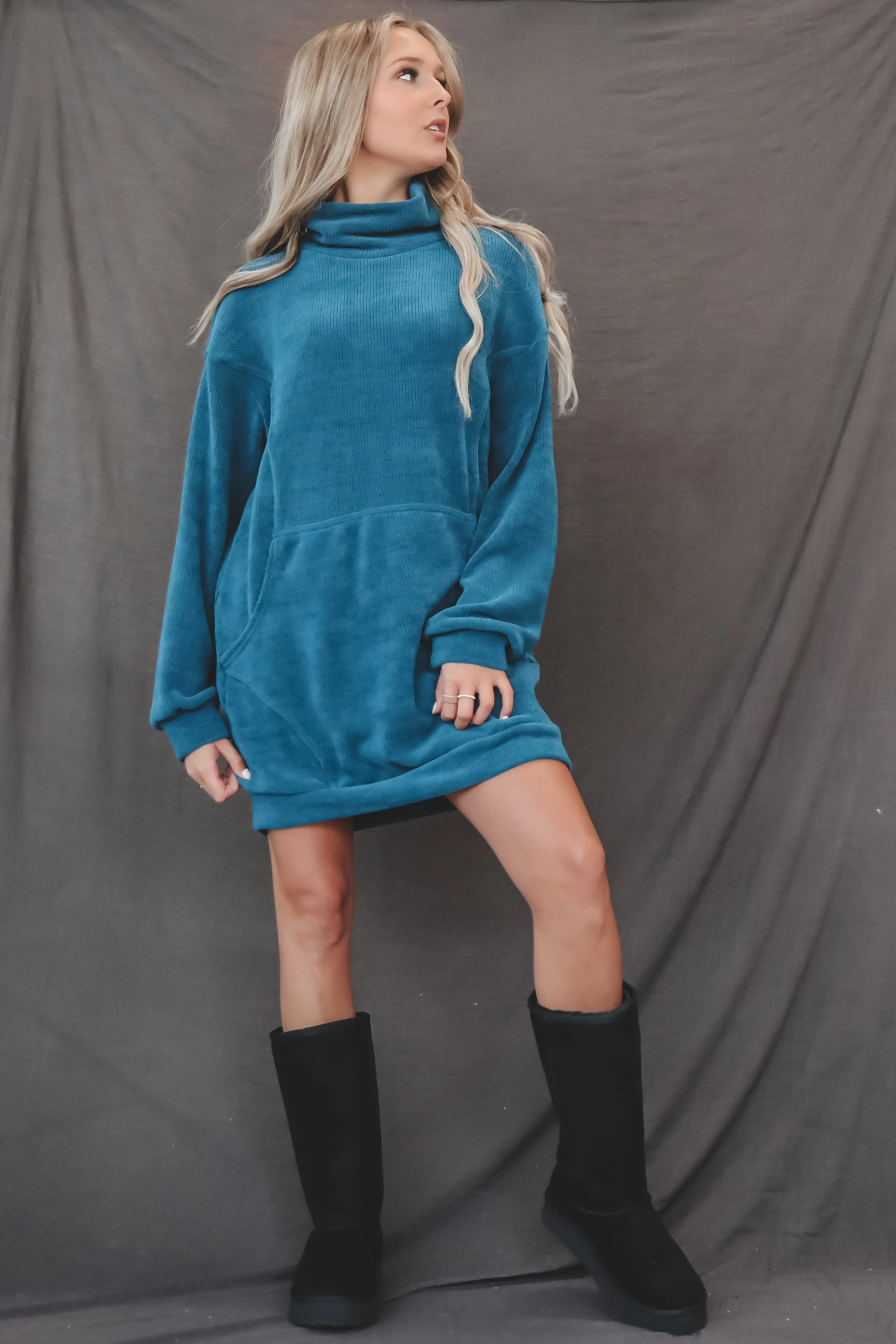 DEAL Sweet Sweet Ribbed Soft  Sweater Dress