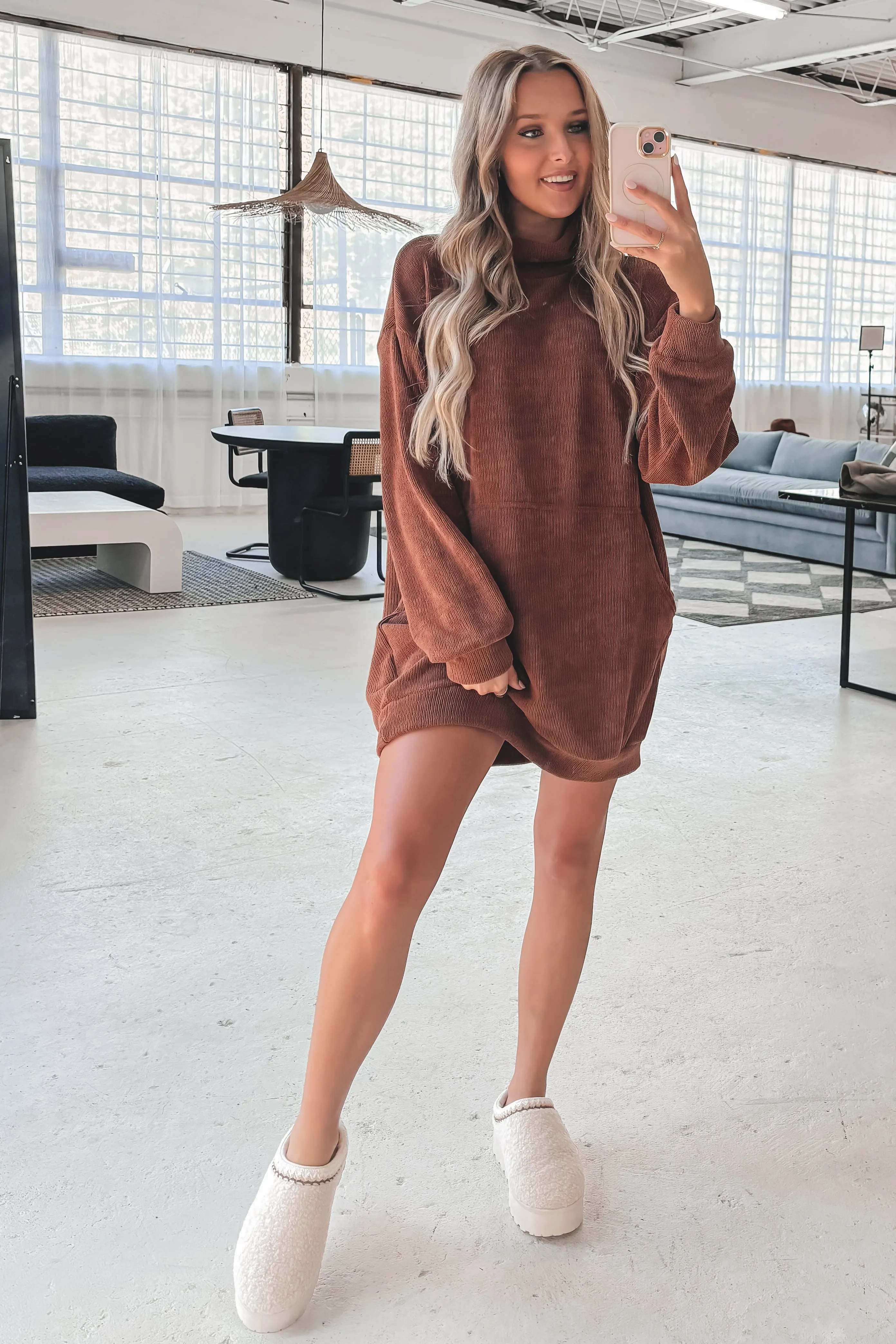 DEAL Sweet Sweet Ribbed Soft  Sweater Dress
