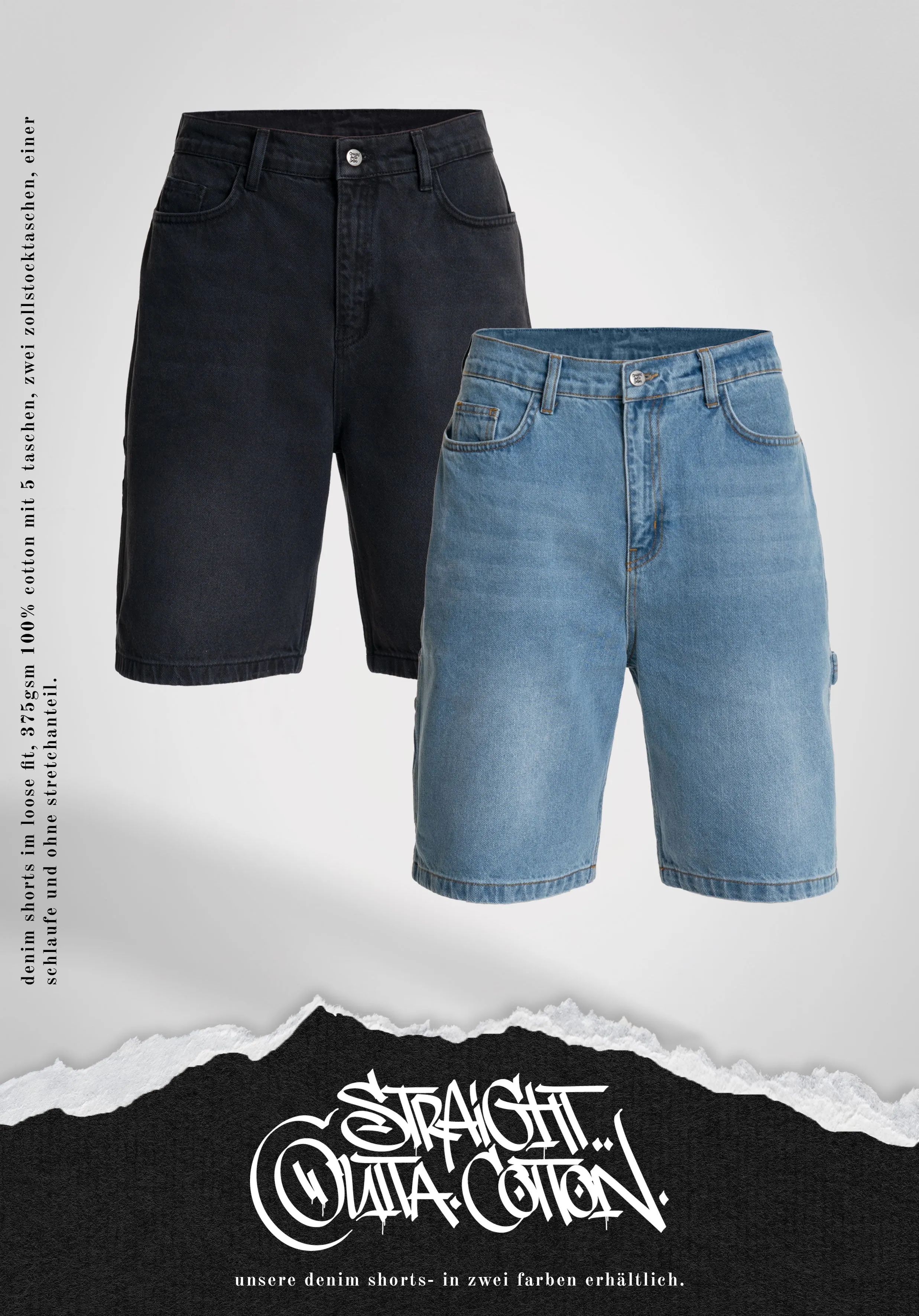 Denim Shorts - Bleached