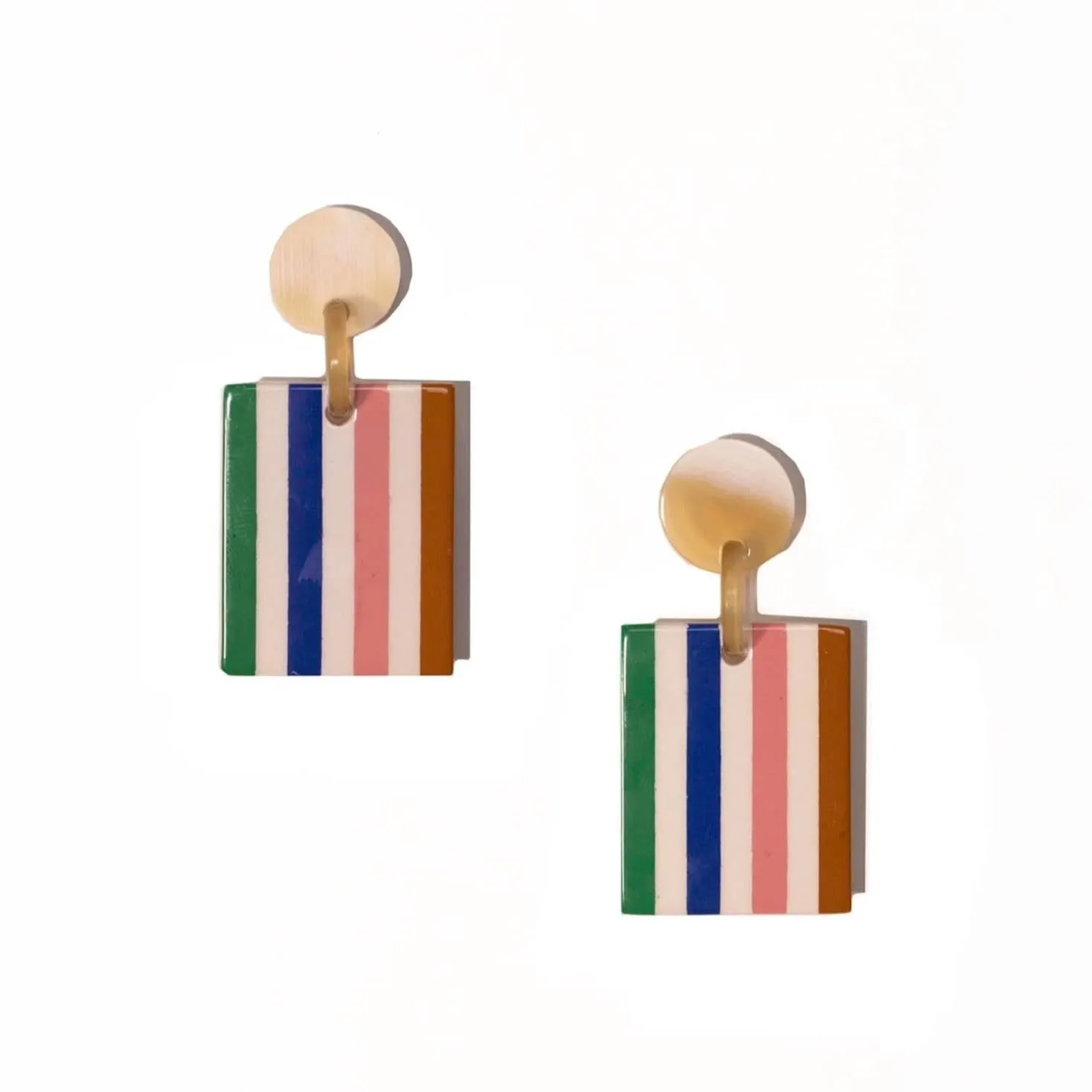 Desert Stripe Block Dangles