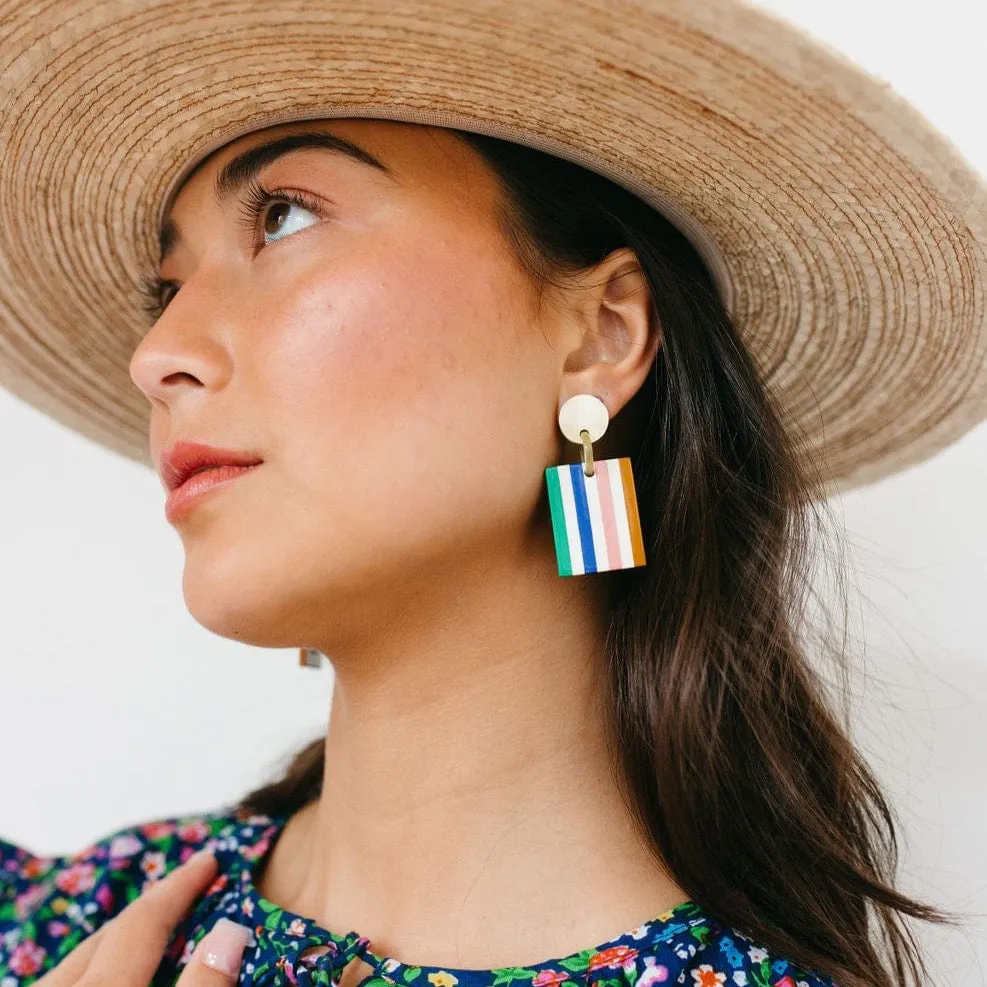 Desert Stripe Block Dangles