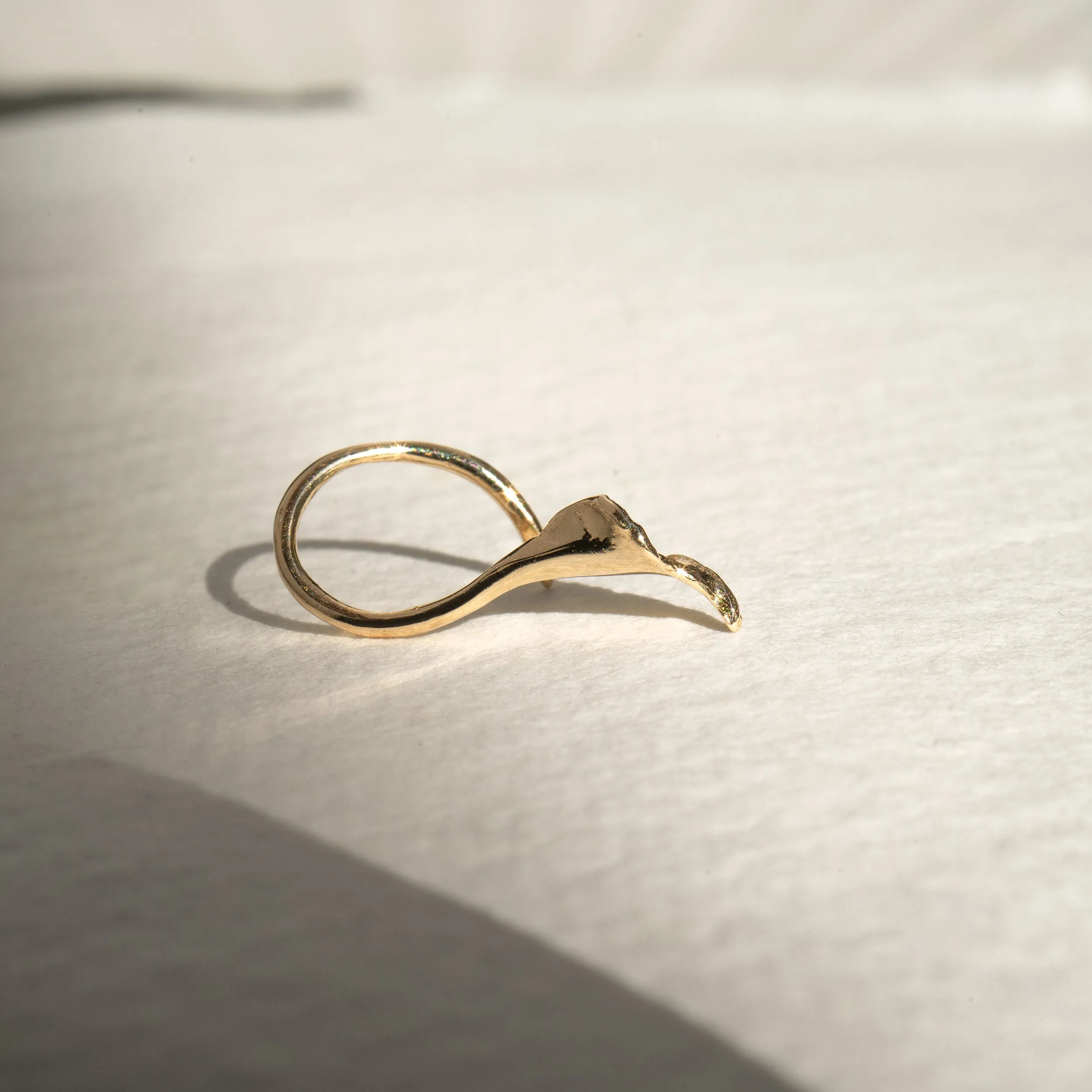 Diamond Calla Lily Earring
