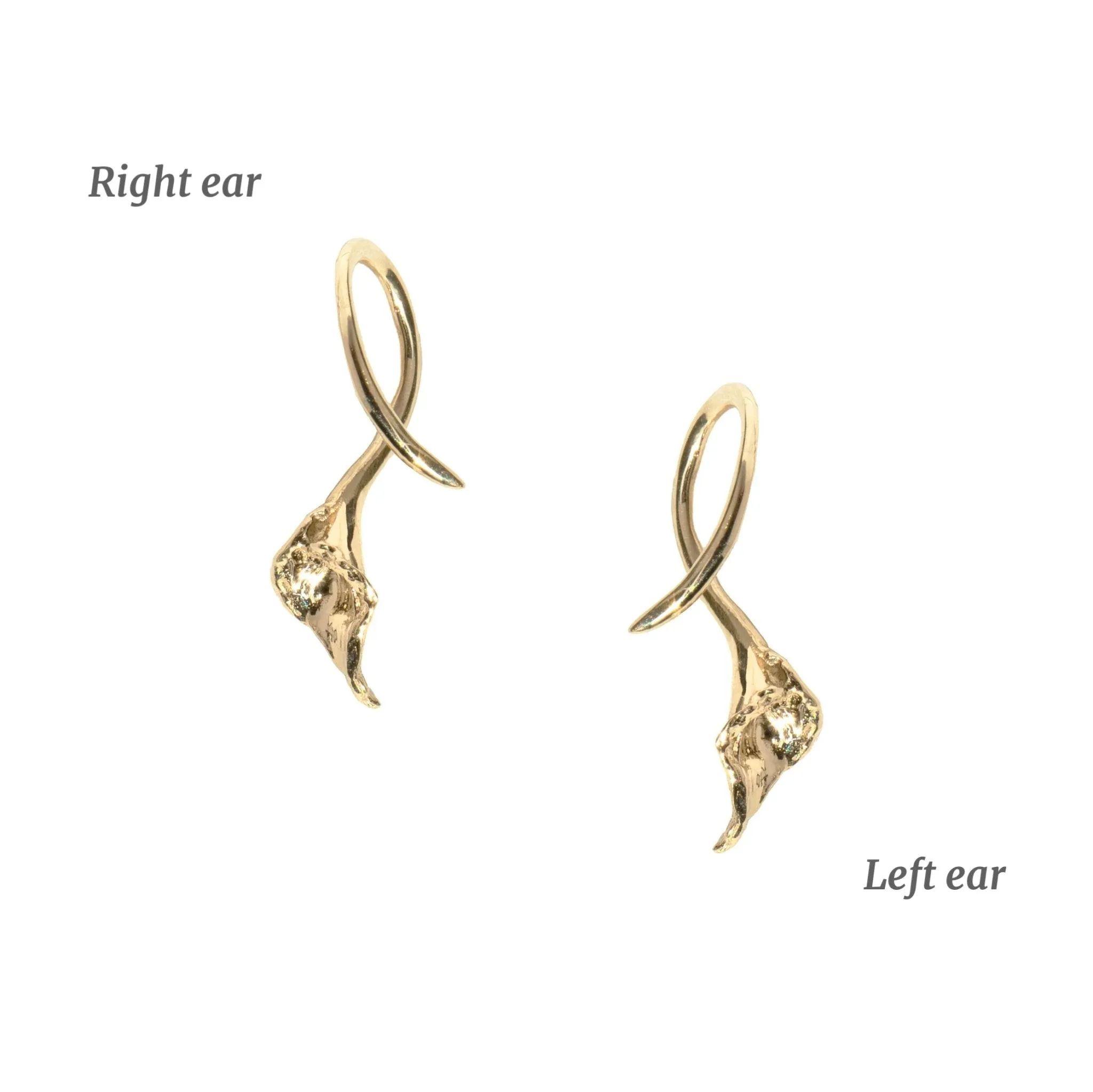 Diamond Calla Lily Earring