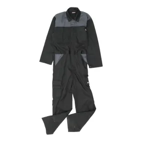 Dickies Mens Black Grey 1 Piece Workwear Boiler Suit | Work Overall Coverall VTG