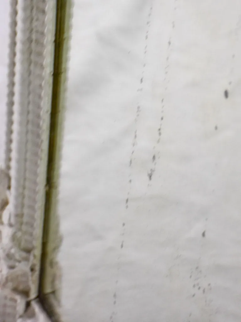 Early 19th Century French mirror with beige ribbed frame 28¼" x 36½"