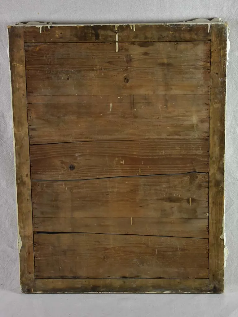 Early 19th Century French mirror with beige ribbed frame 28¼" x 36½"