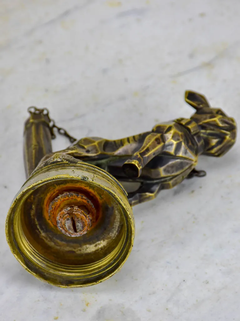 Early 20th Century bronze car mascot - bulldog