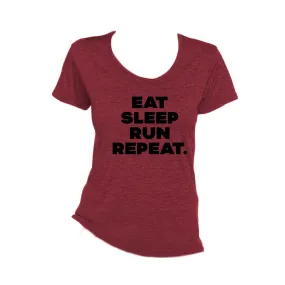 Eat Sleep Run Repeat Wicking T-Shirt Bondi Wear