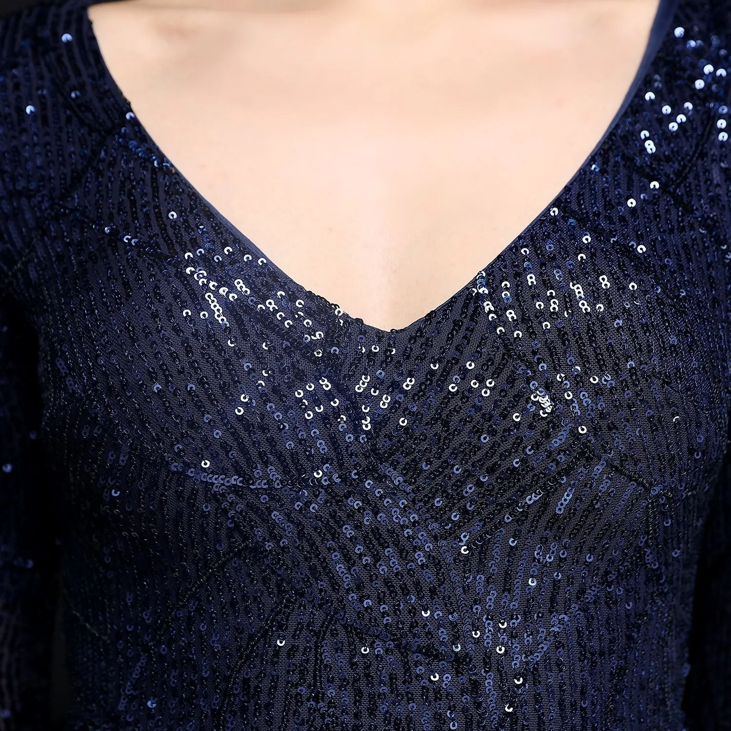Electra-18576-Sequin Long Formal Gown