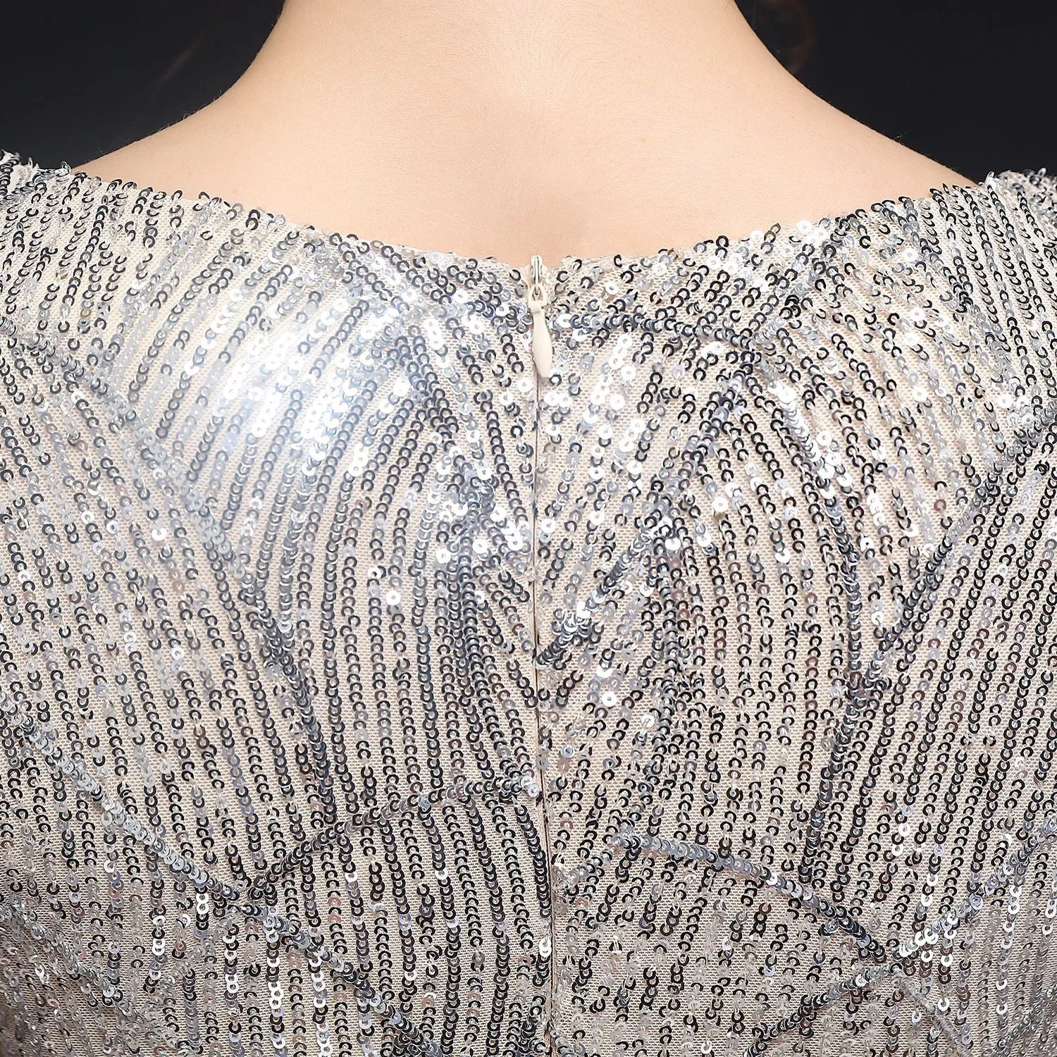 Electra-18576-Sequin Long Formal Gown