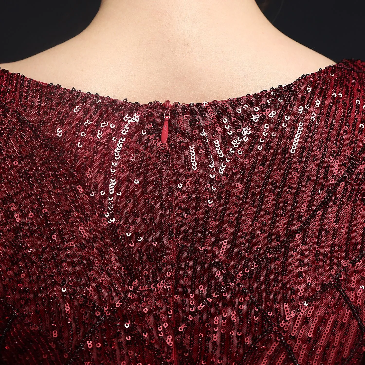 Electra-18576-Sequin Long Formal Gown