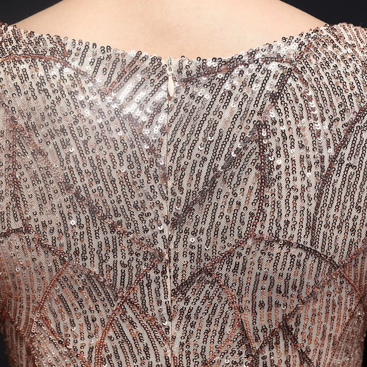 Electra-18576-Sequin Long Formal Gown