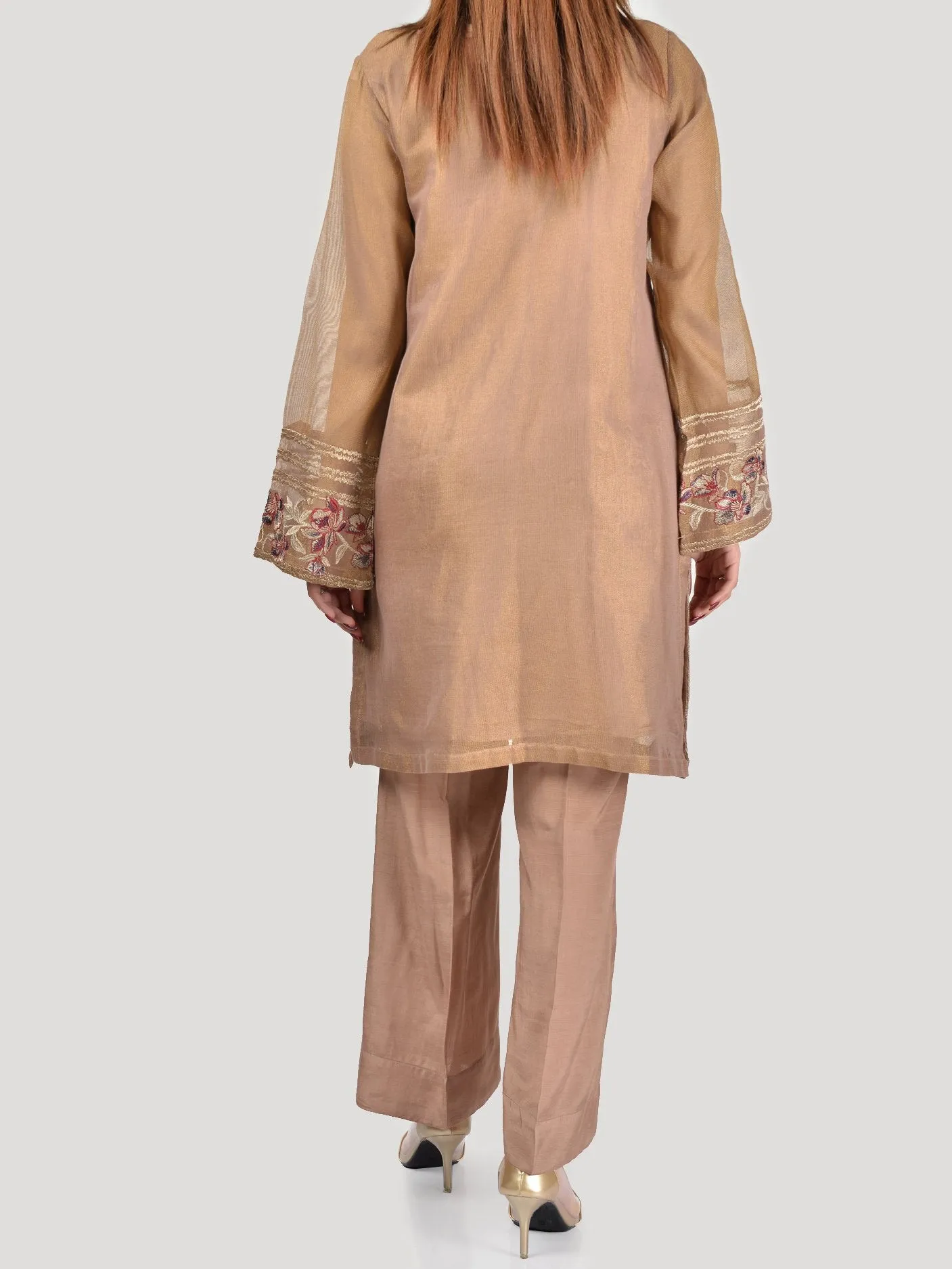 Embroidered Net Suit