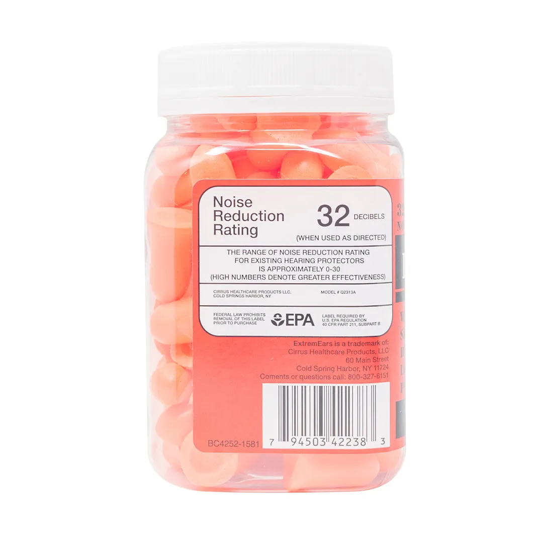 ExtremEars Premium Soft Foam Ear Plugs – 50 pairs