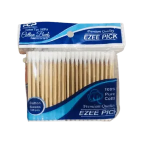 EZEE PICK WOODEN COTTON BUDS 100PCS