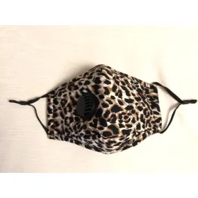 Face Mask Filter Leopard Beige