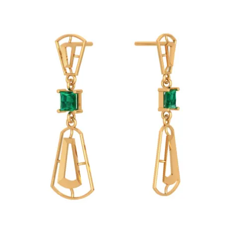 Fashionista Gold Earrings