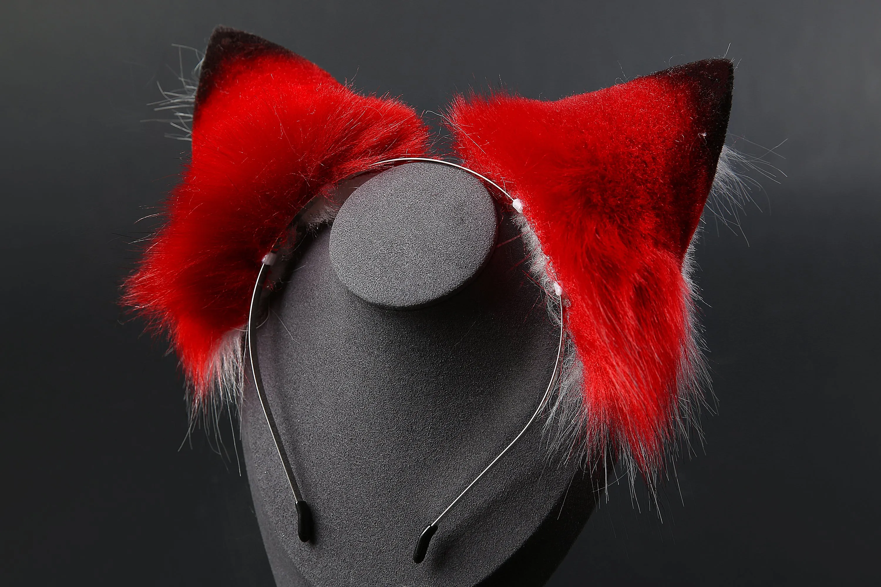 faux fur fox ear and tail plug set wolf ear and tail plug set petplay ear and tail butt plug cat ear and tail cosplay - kittenplay -mature