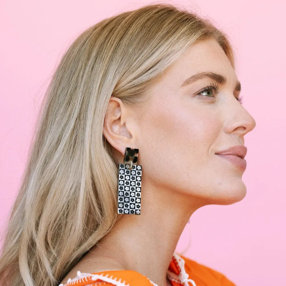 Flower Tile Cabana Earrings