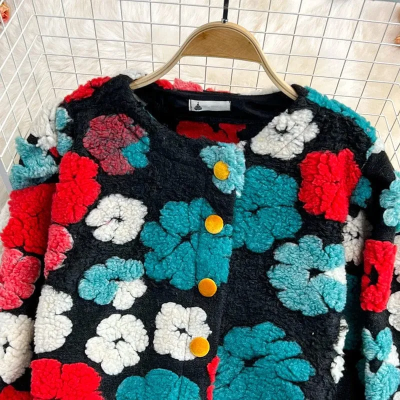 Flower Tufted Sweater