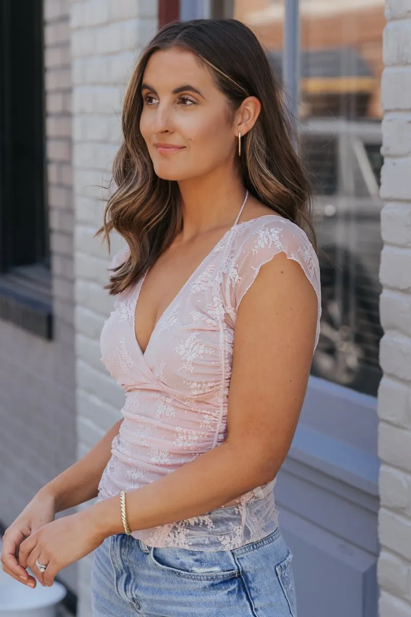 Free People Lacey In Love Cami - Light Pink