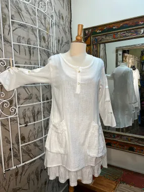Gauze Pocket Tunic by The Paper Lace