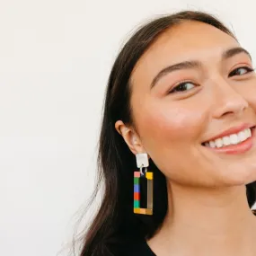 Gem Colorblock Earrings