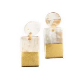 Gold Dipped Statement Earrings
