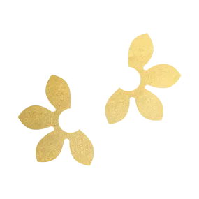 Gold Petal Earrings