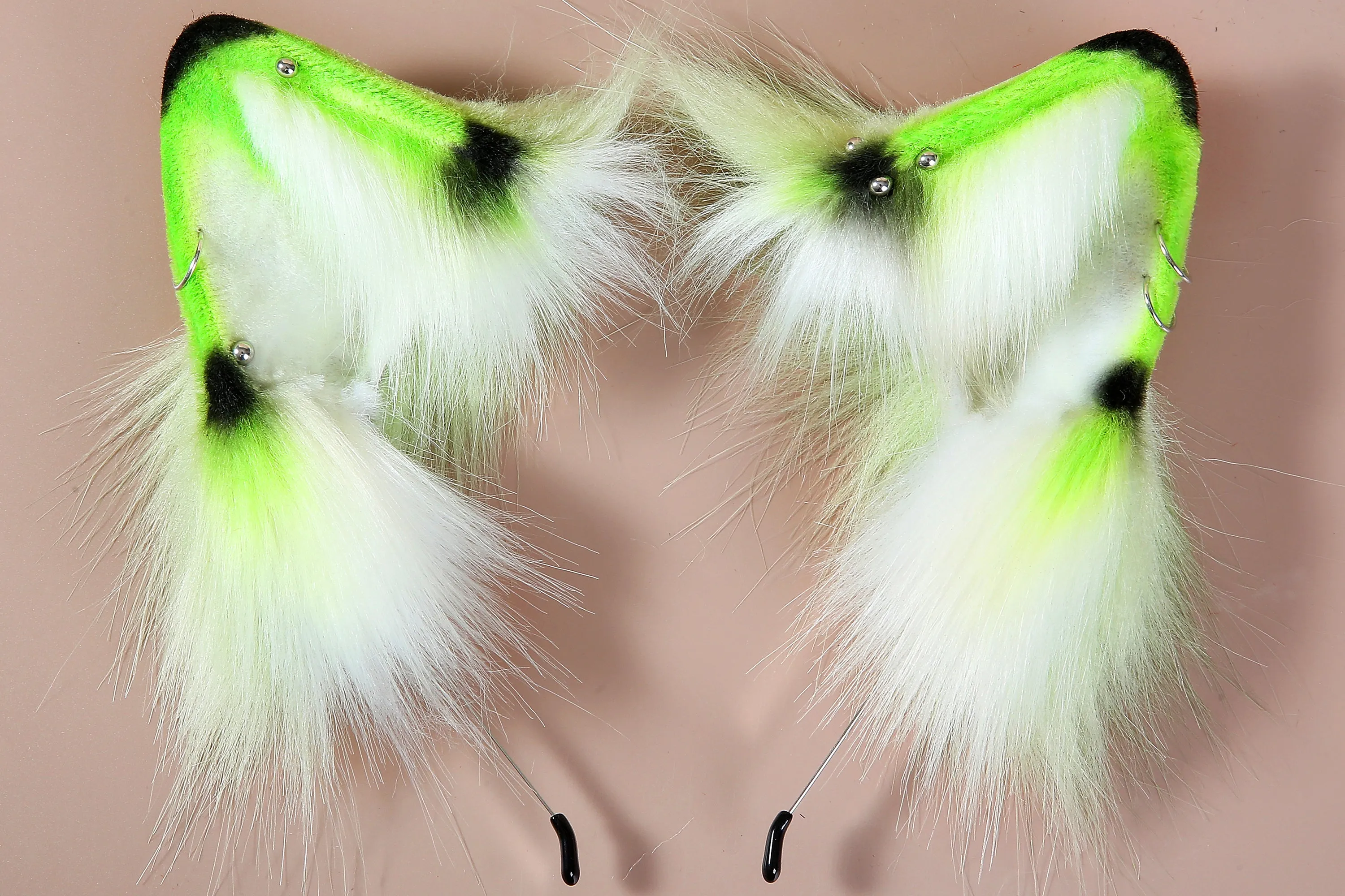 green fox tail plug and ear set fox ear and tail butt plug wolf tail plug with tails sextoy anime cosplay ear and tail set petplay mature