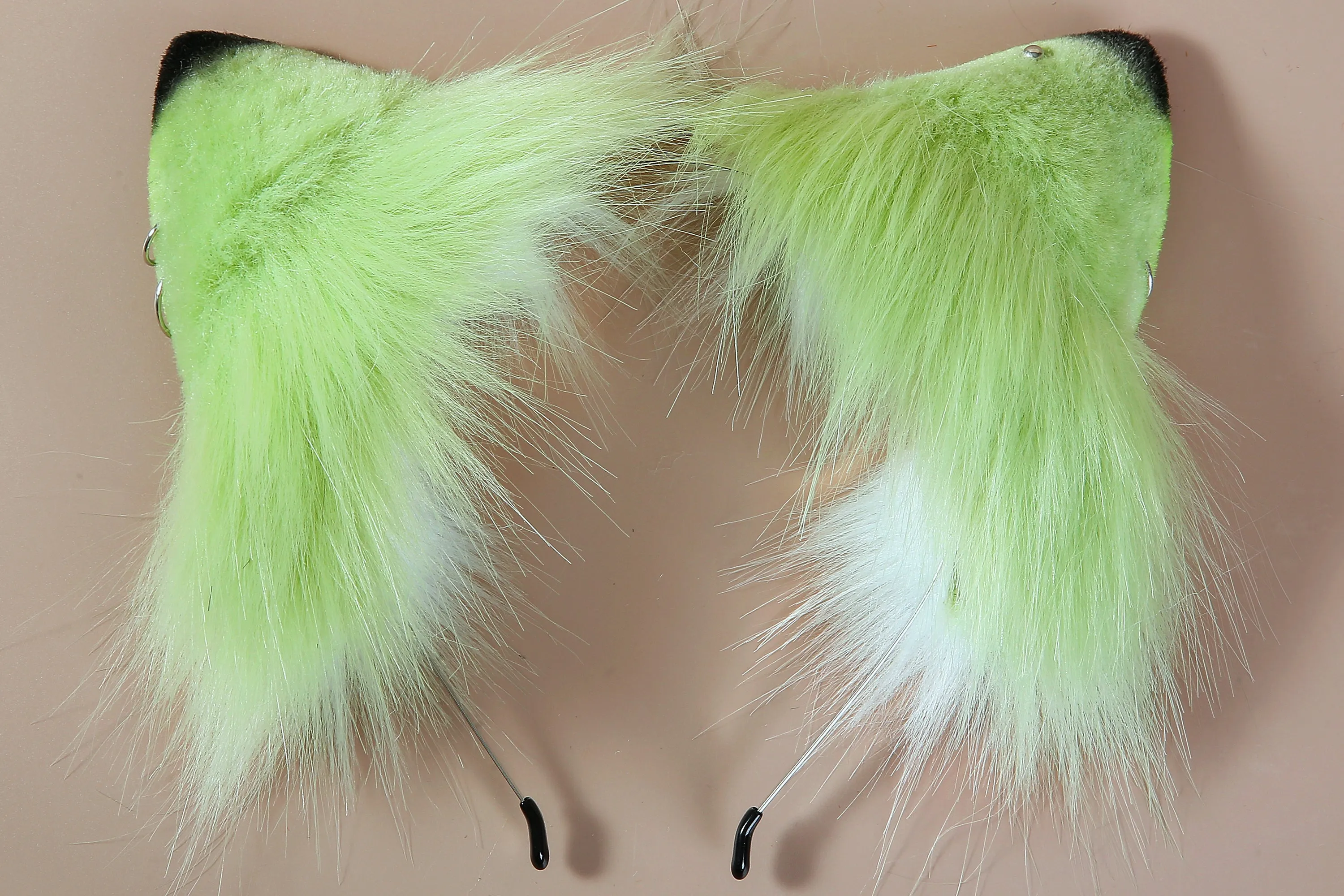 green fox tail plug and ear set fox ear and tail butt plug wolf tail plug with tails sextoy anime cosplay ear and tail set petplay mature
