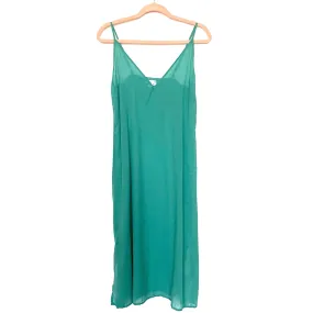 Guadalupe Green Semi Sheer Slip Dress- Size S