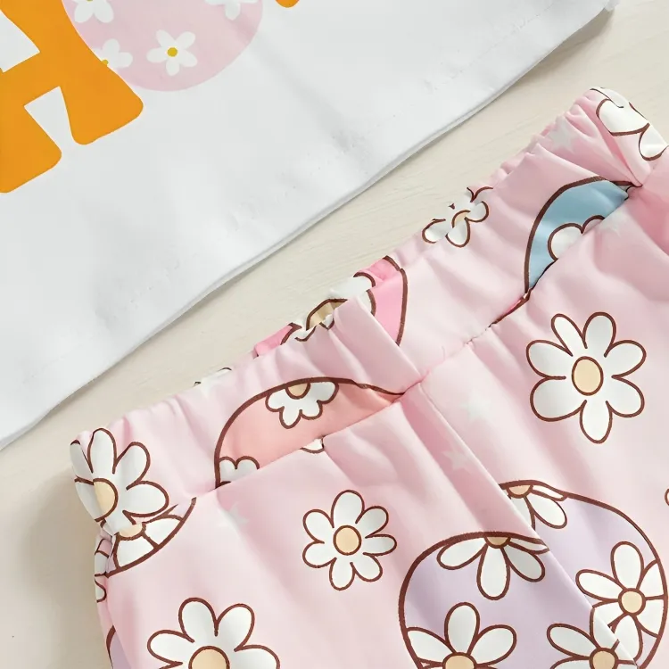 Hip Hop Flared Pants Toddler Set