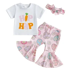 Hip Hop Flared Pants Toddler Set