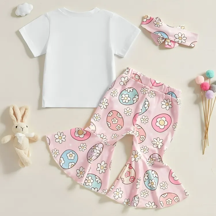 Hip Hop Flared Pants Toddler Set