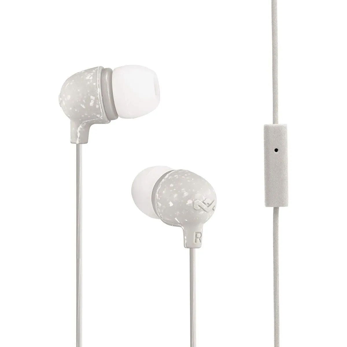 House of Marley Little Bird: Wired Earphones with Microphone - White