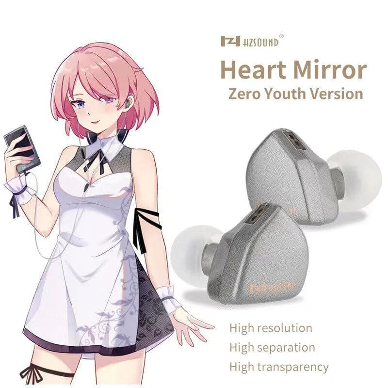 HZSound Heart Mirror Zero 10mm Driver Unit CCAW Voice Coil In-Ear Earphone