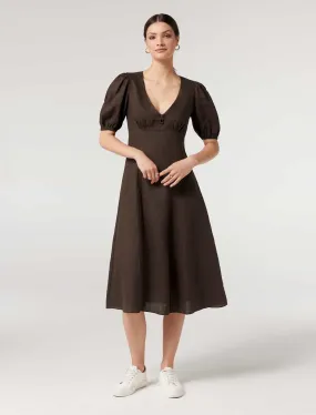 Isabella Open Back Midi Dress