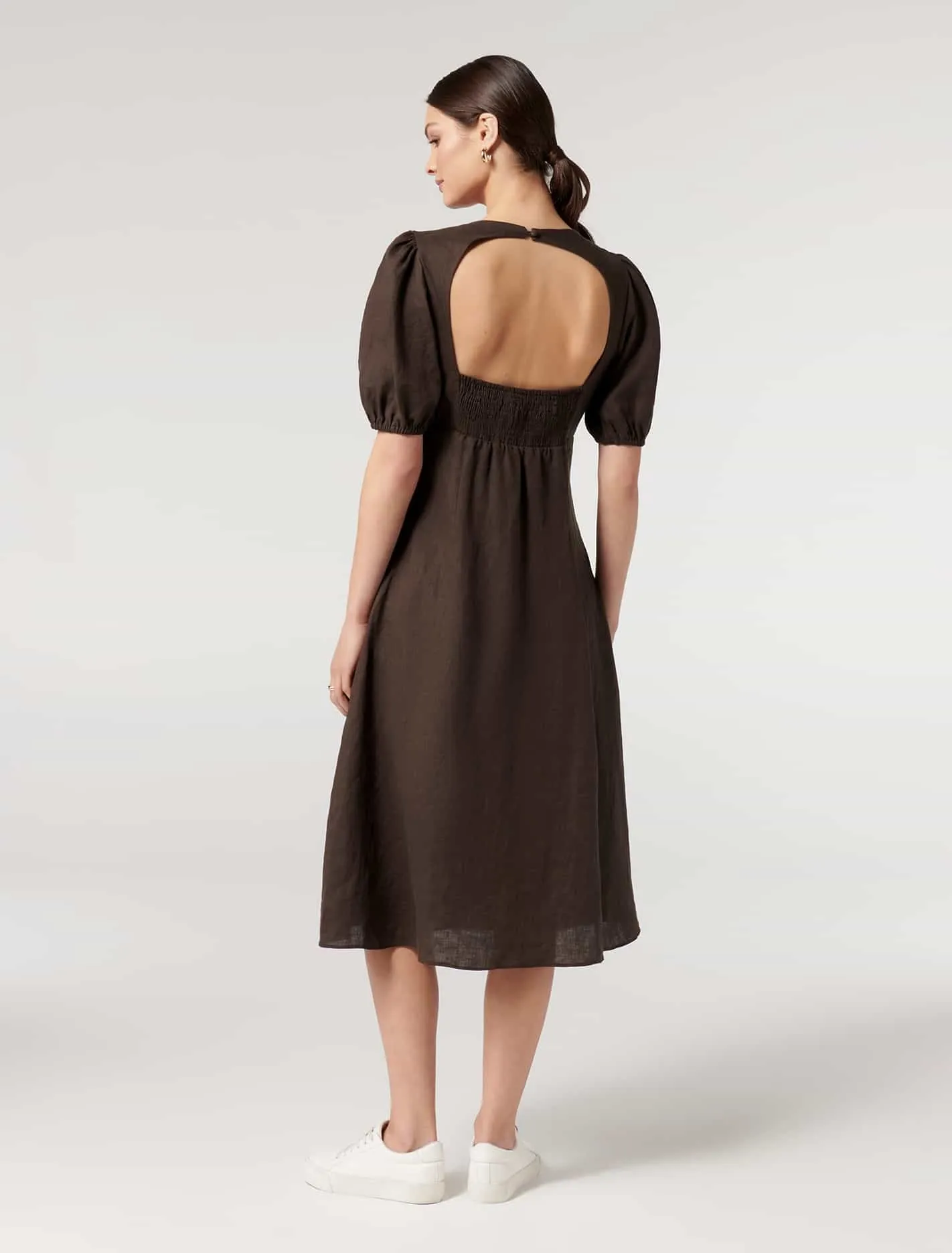 Isabella Open Back Midi Dress