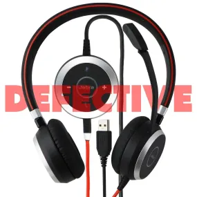 Jabra Evolve 40 Professional Wired MS-Optimized Stereo Headset - Red/Black