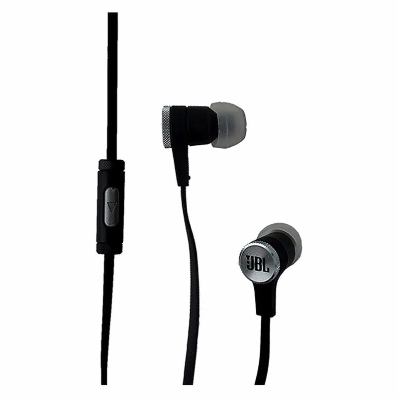 JBL Synchros E10 Stereo In-Ear Headphones with Microphone - Black and Silver