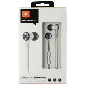 JBL Synchros E10 Stereo In-Ear Wired EarBud Headphones - White